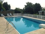 Fenced pool